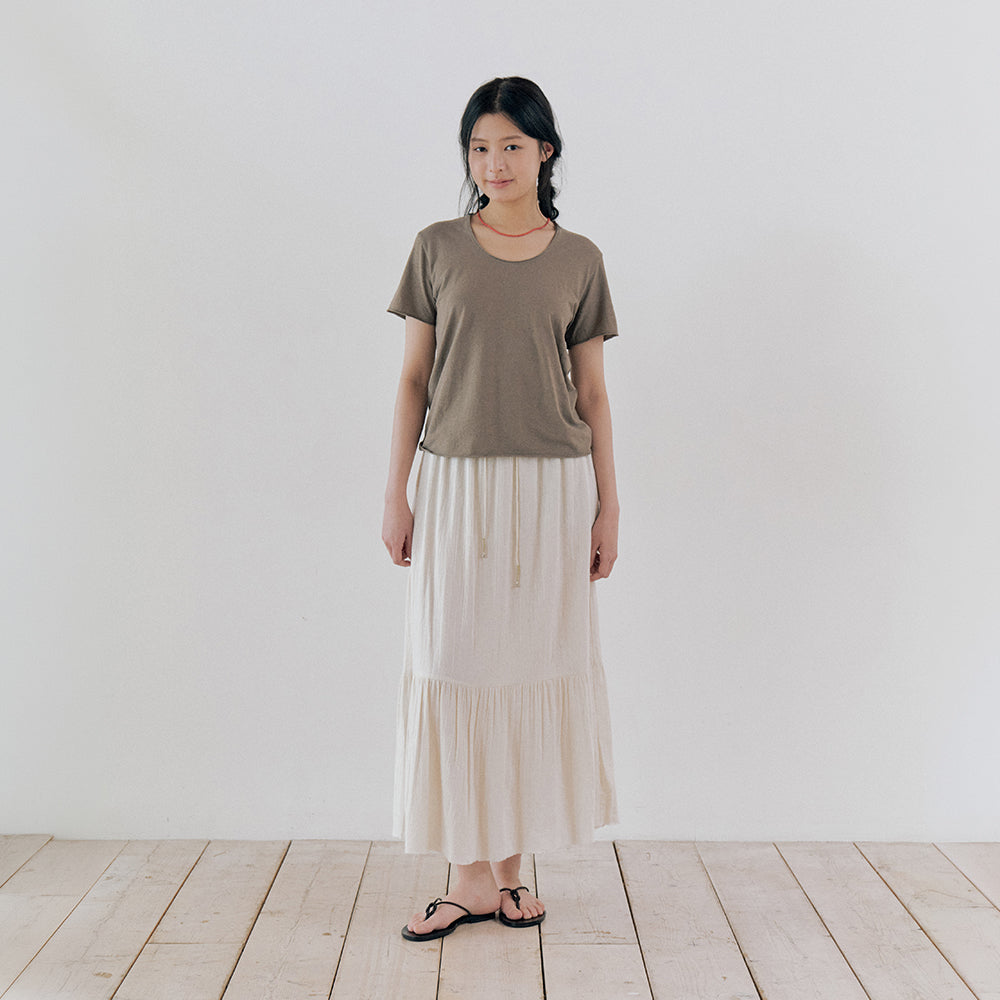 MONOCHROME marlo half sleeve t-shirt (2color)
