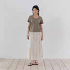 MONOCHROME marlo half sleeve t-shirt (2color)