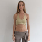 ASURA HALTER SHORT TOP (GREEN)