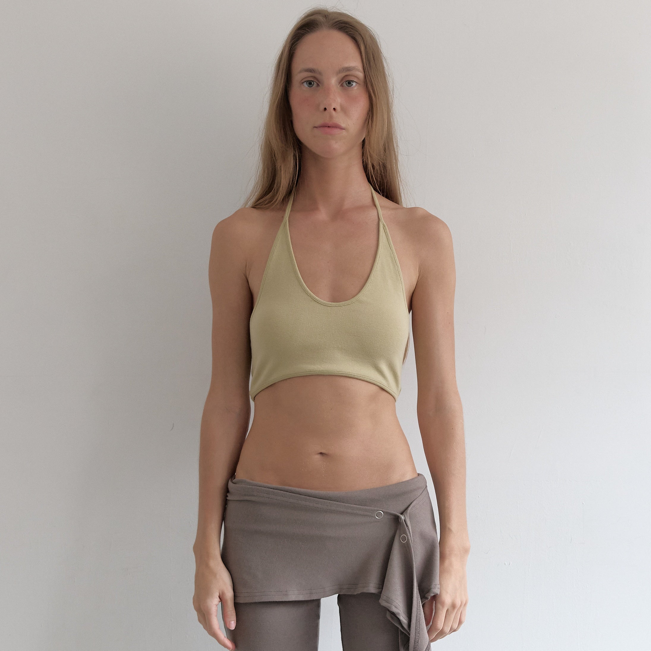 ASURA HALTER SHORT TOP (GREEN)
