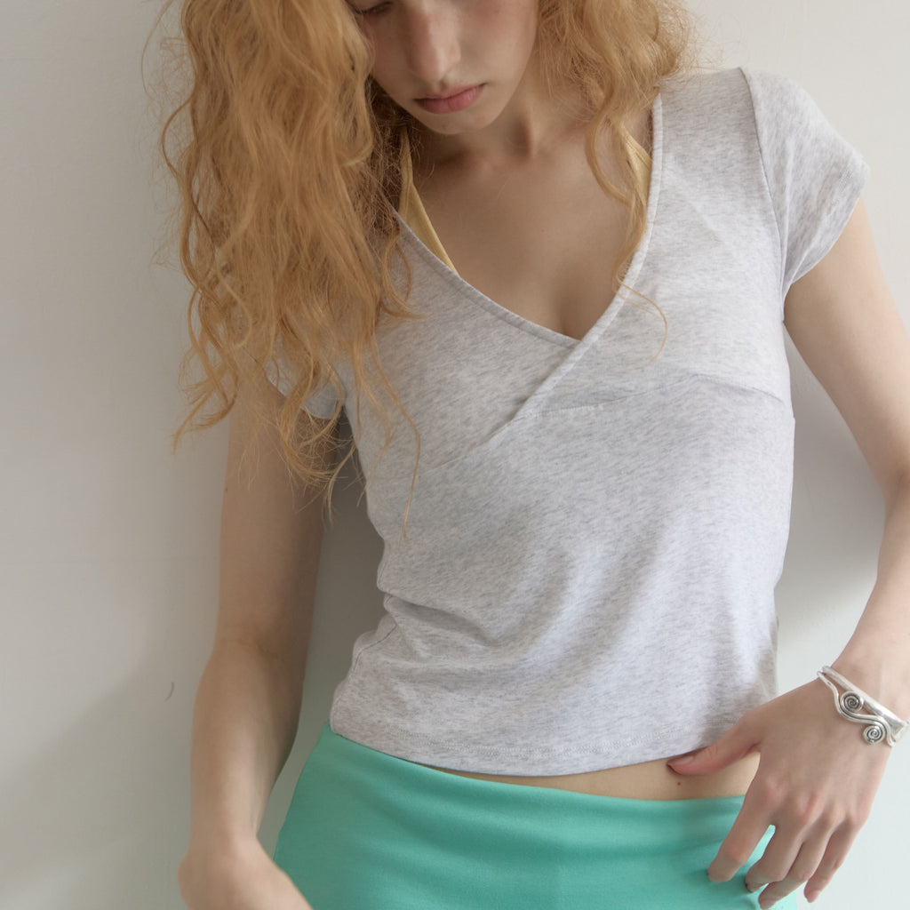 ASURA SOLID WRAP T (MELANGE GREY)