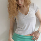 ASURA SOLID WRAP T (MELANGE GREY)
