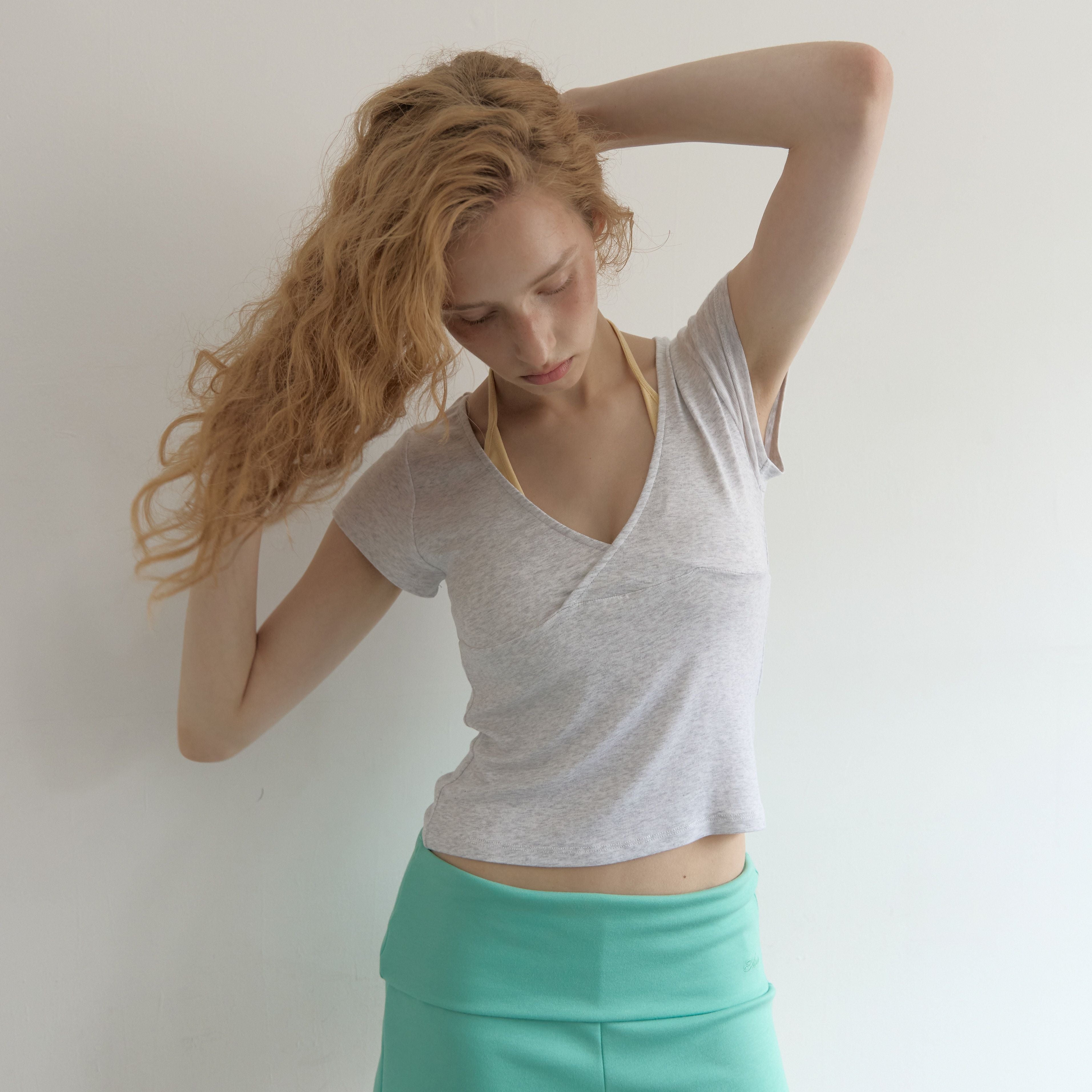 ASURA SOLID WRAP T (MELANGE GREY)