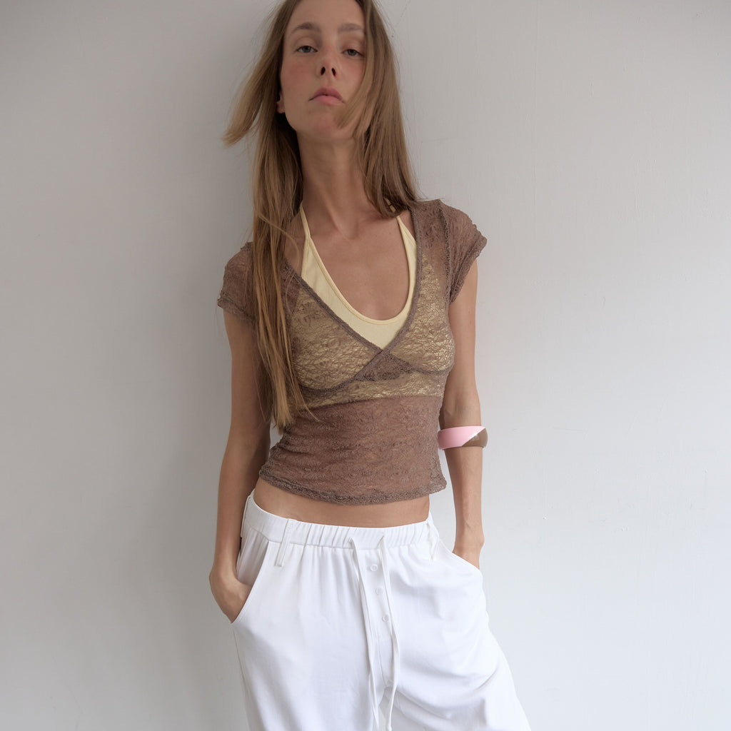 ASURA HALTER SHORT TOP (YELLOW)