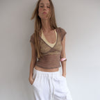 ASURA HALTER SHORT TOP (YELLOW)