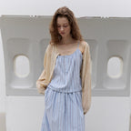 TOAVE Soho Stripe Bustier Top (Sky blue)