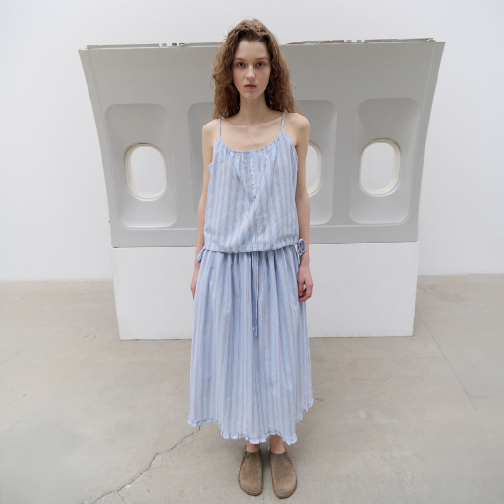 TOAVE Soho Stripe Bustier Top (Sky blue)