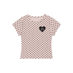 ILLIGO 129 dot fitted t-shirt pink dots