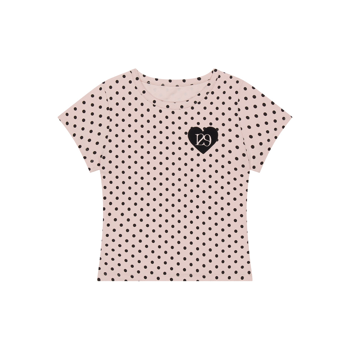 ILLIGO 129 dot fitted t-shirt pink dots