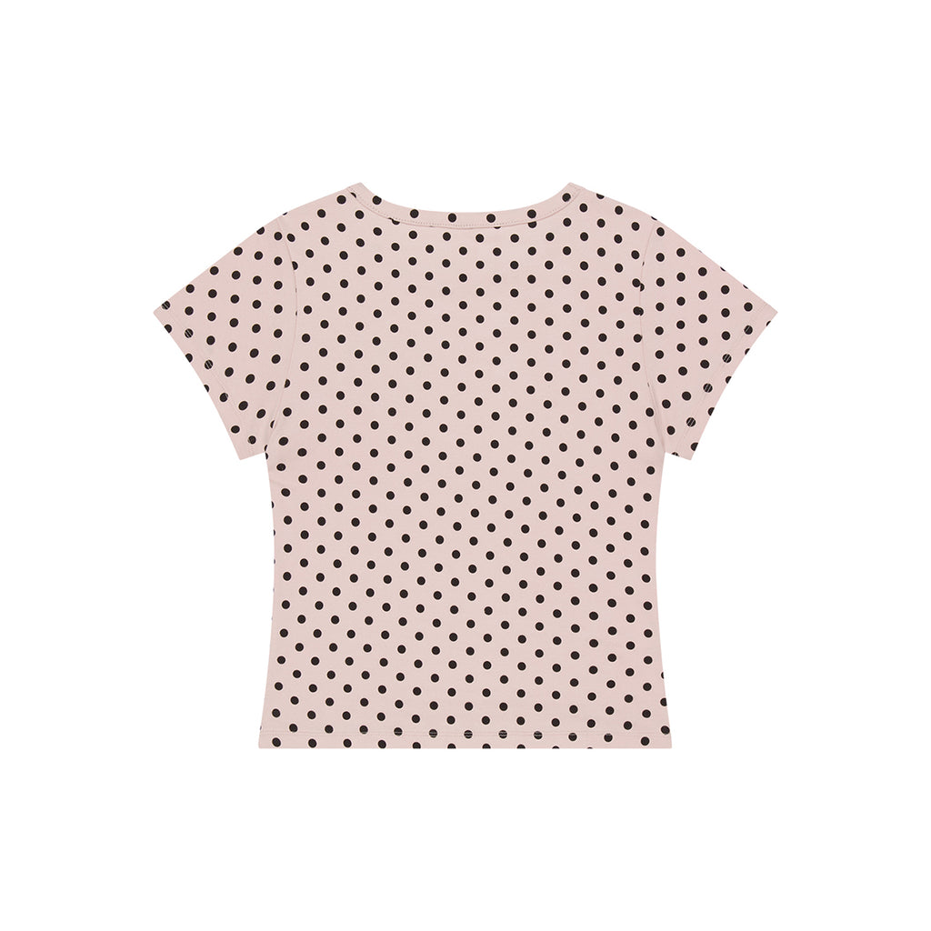 ILLIGO 129 dot fitted t-shirt pink dots