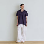 ACOVE Two Pocket Linen Shirt_Deep Purple