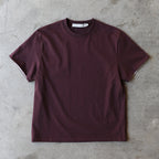 SLOWACID SA REFINED FLIP-CUFF SEMI-CROP TEE [DARK PLUM]