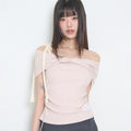 ILLIGO Flow off-shoulder top pink