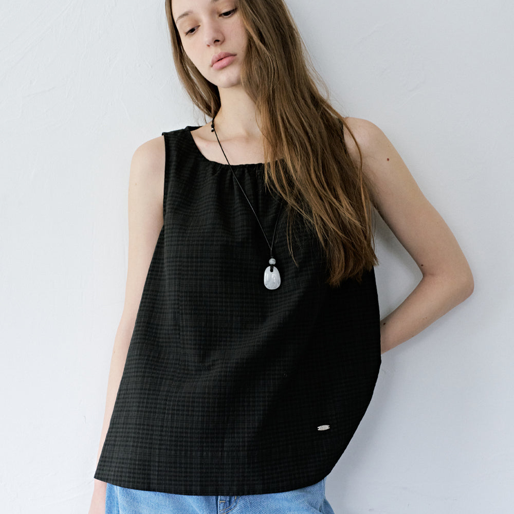 LEMEME Lili Shirring Sleeveless Blouse_2colors