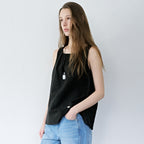 LEMEME Lili Shirring Sleeveless Blouse_2colors