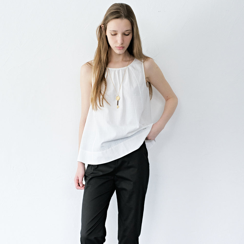 LEMEME Lili Shirring Sleeveless Blouse_2colors
