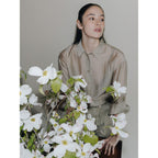 The Aperture Sheer Stripe Shirt Brown (TA6264A04D)