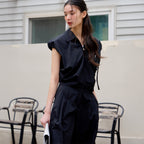 IT MICHAA IT MICHAA Jumpsuit Cap Sleeve Zip-Up