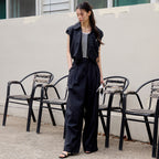 IT MICHAA IT MICHAA Jumpsuit Cap Sleeve Zip-Up