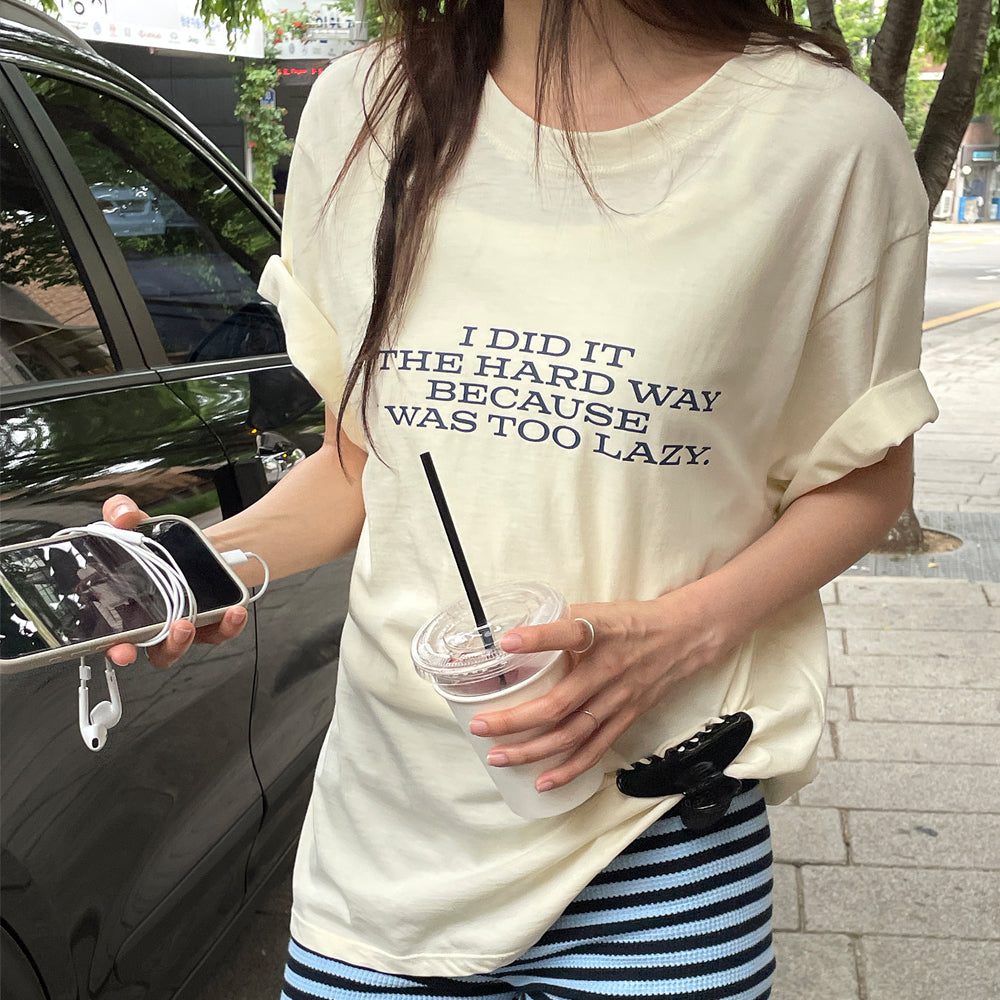 BLUE BRICK Lazy t-shirt (butter)