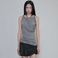 FLAREUP Braided Asymmetrical Sleeveless (FL-166_Gray)