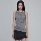 FLAREUP Braided Asymmetrical Sleeveless (FL-166_Gray)