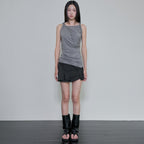 FLAREUP Braided Asymmetrical Sleeveless (FL-166_Gray)