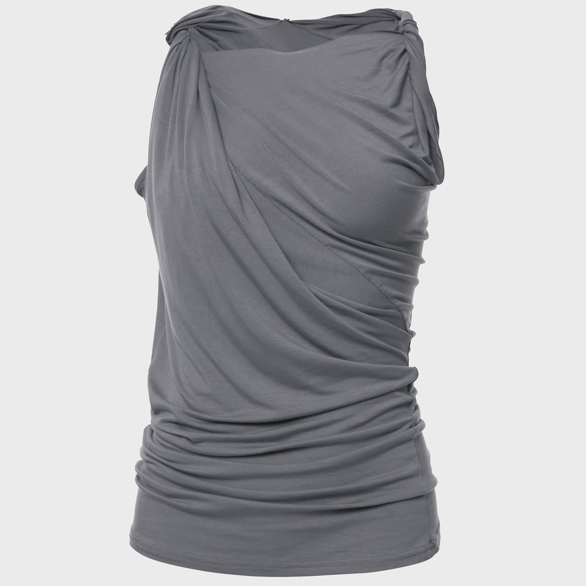 FLAREUP Braided Asymmetrical Sleeveless (FL-166_Gray)