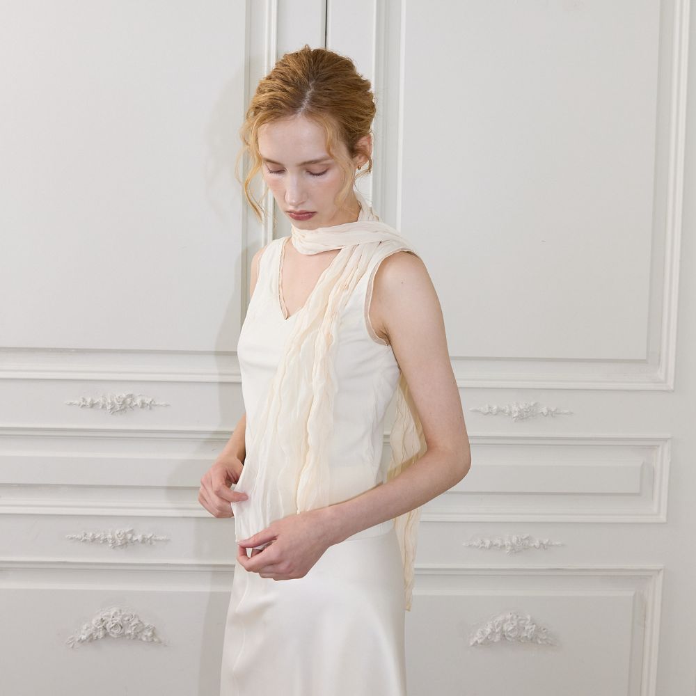 EDYNNE Ines v-neck layered sleeveless (butter)
