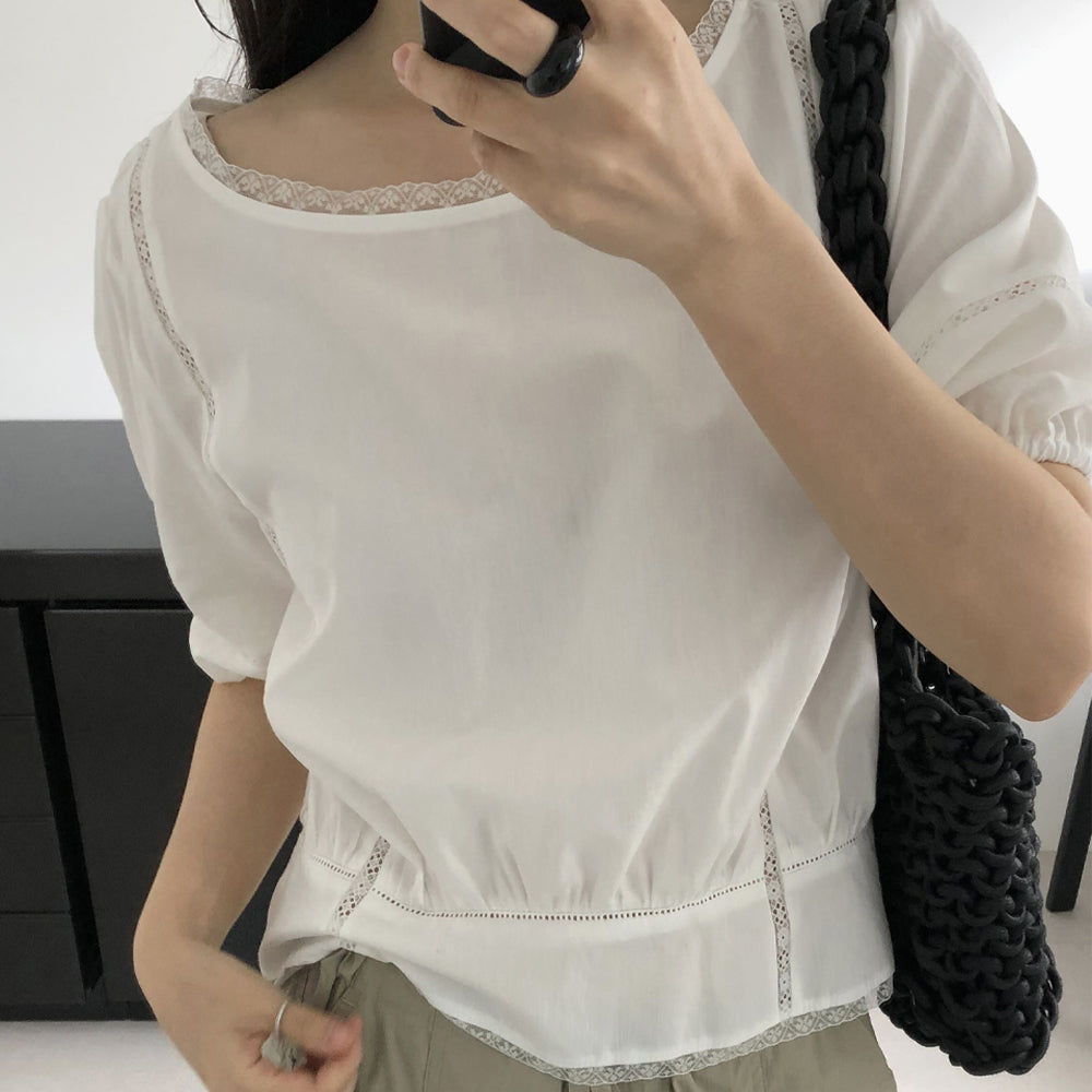 SYS [2nd] LACE BLOUSE_IVORY