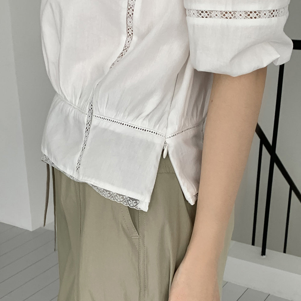 SYS [2nd] LACE BLOUSE_IVORY