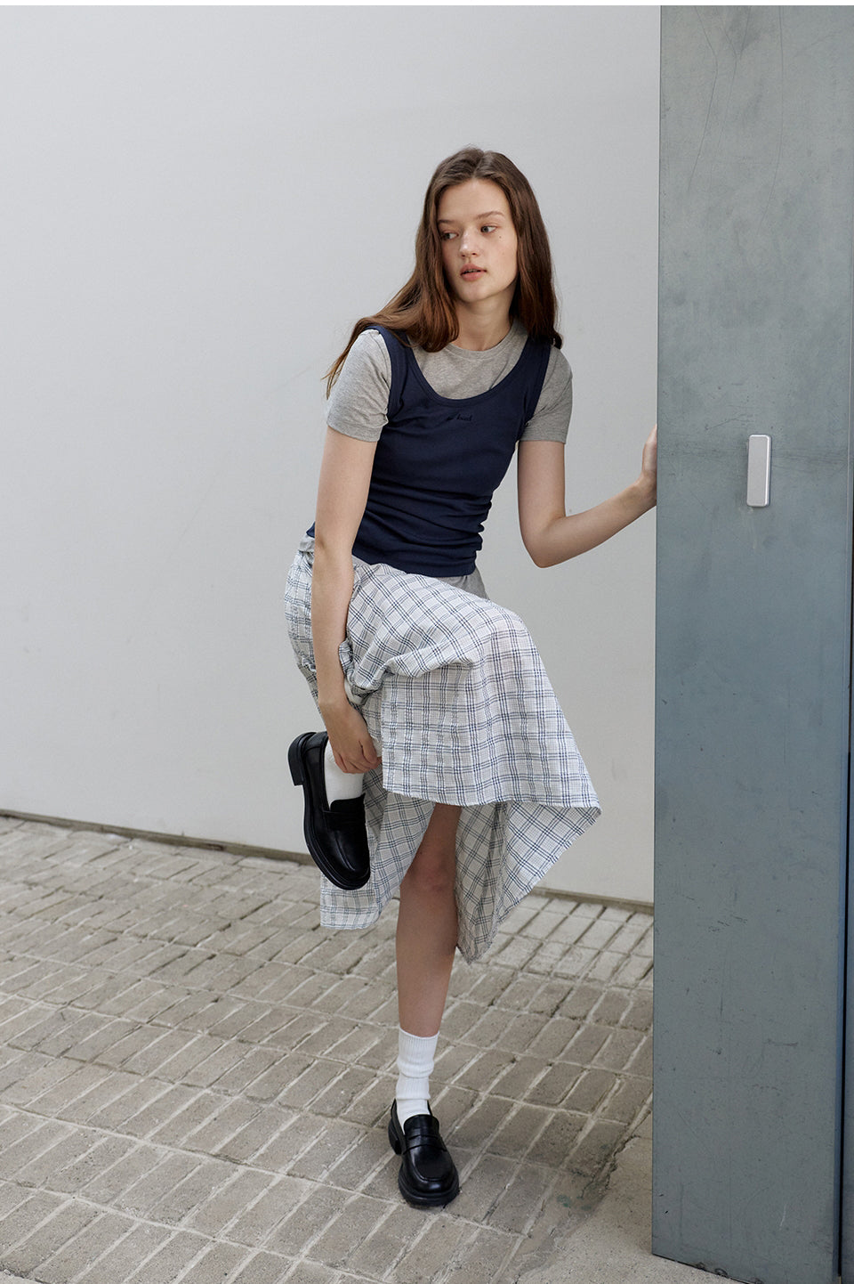 BRENDA BRENDEN SEOUL two-way sleeveless - navy