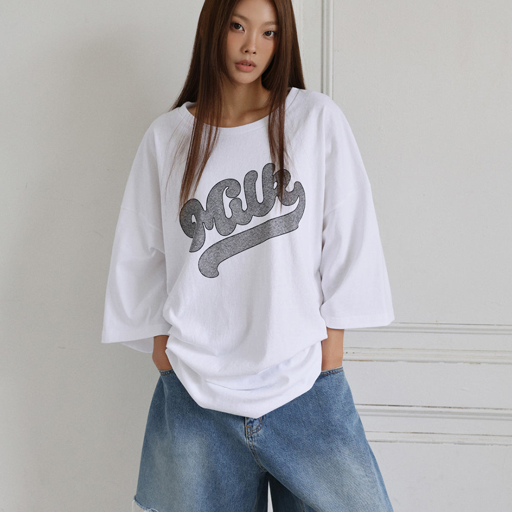 LANGER [PLC] milky printed t-shirt_3Colors