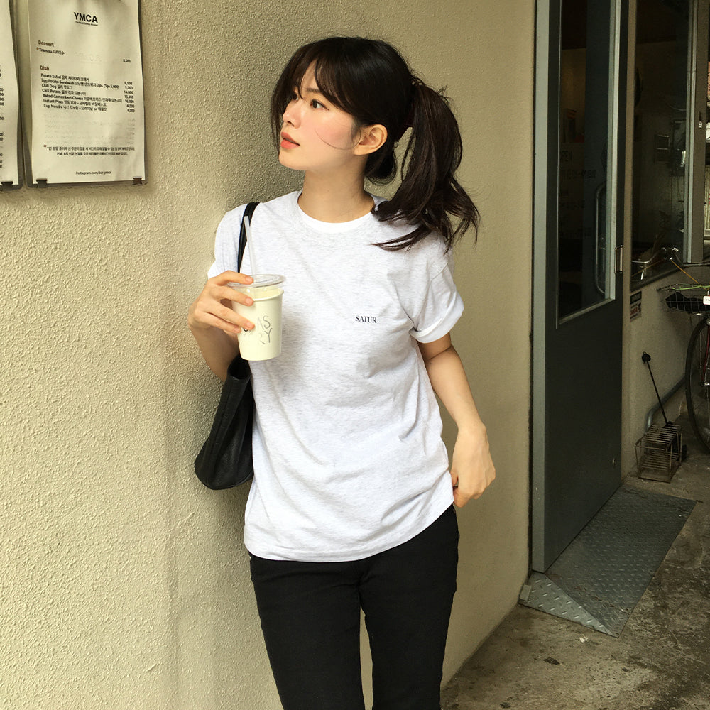 SATUR [3PACK] Essential short sleeve t-shirt
