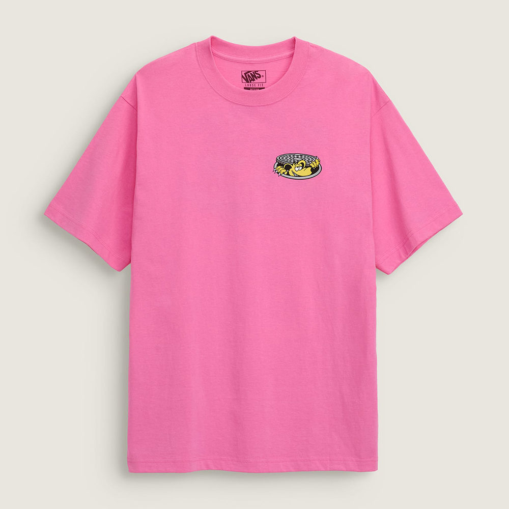 VANS Downside Short Sleeve T-Shirt - Pink Fizz / VN000SXSFRQ1