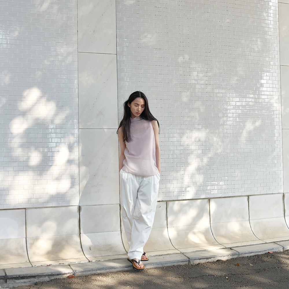 MUKHA VEIL SHEER BLOUSE SET (PINK)