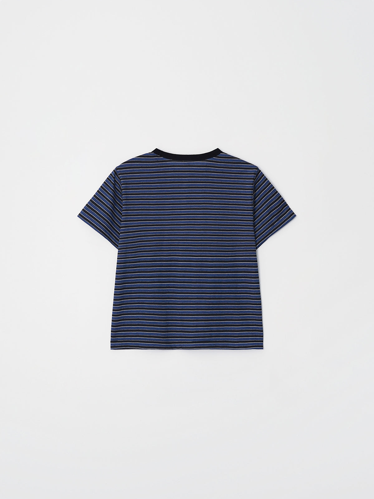 L'EAU Tacit stripe t-shirt_Deep blue
