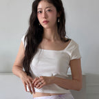 LANG&LU MAGNOLIA Lace Top_IVORY