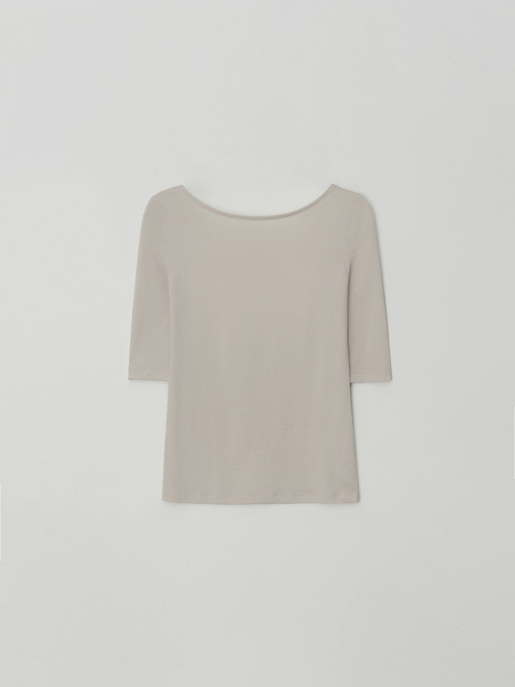 MOIA backless cotton t-shirt (mist beige)