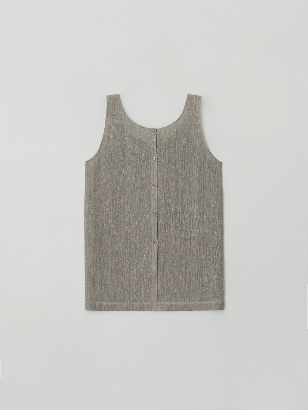 MOIA 2way linen blouse (ash beige)