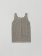 MOIA 2way linen blouse (ash beige)