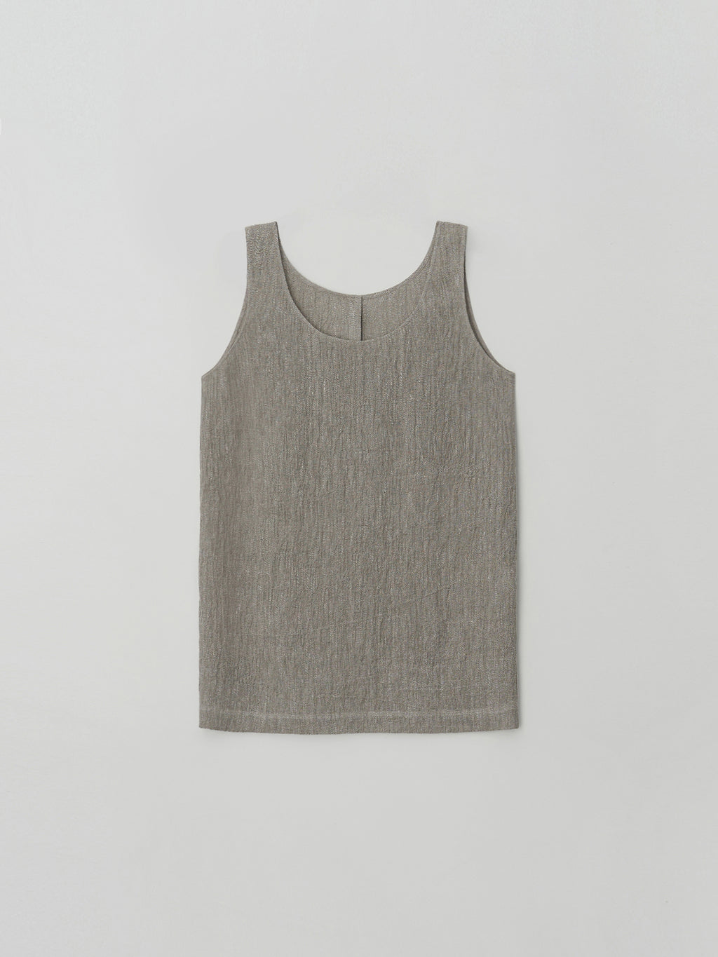 MOIA 2way linen blouse (ash beige)