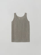 MOIA 2way linen blouse (ash beige)