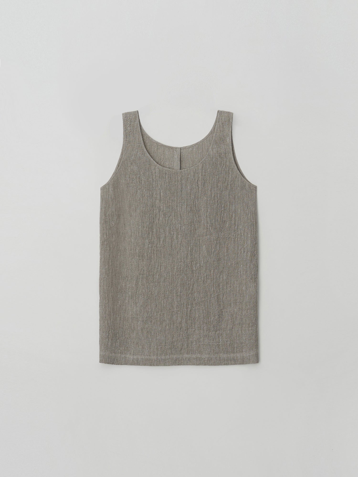 MOIA 2way linen blouse (ash beige)