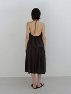 MOIA breeze halter blouse (brown)