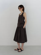 MOIA breeze halter blouse (brown)