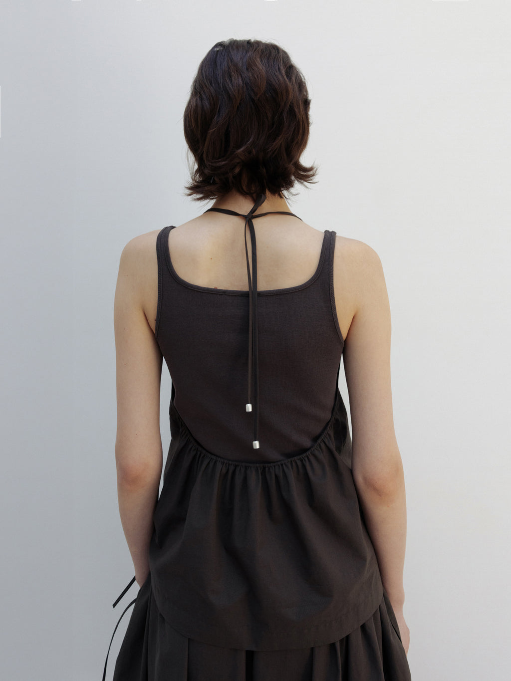 MOIA breeze halter blouse (brown)