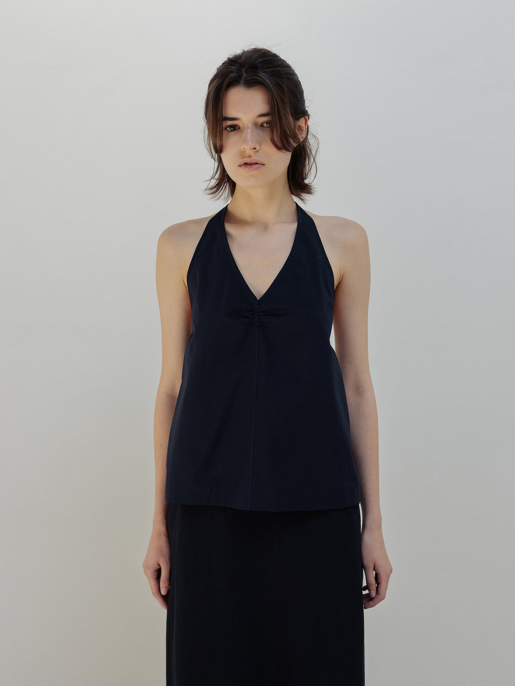 MOIA breeze halter blouse (navy)
