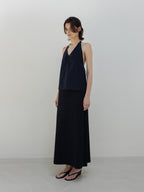 MOIA breeze halter blouse (navy)