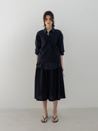 MOIA breeze halter blouse (navy)